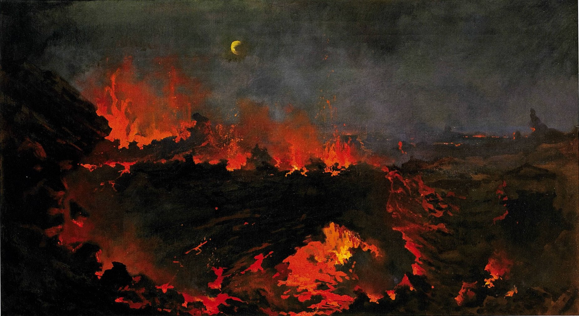 Jules Tavernier -Volcano of Kilauea' 1887