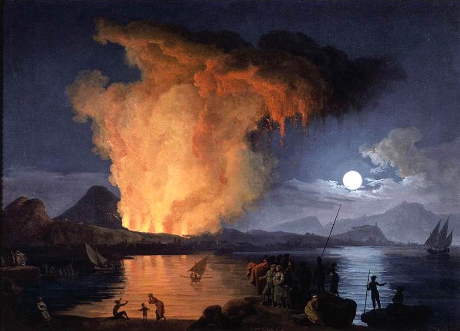 Pierre-Jacques Volaire -View of the Eruption of Mount Vesuvius